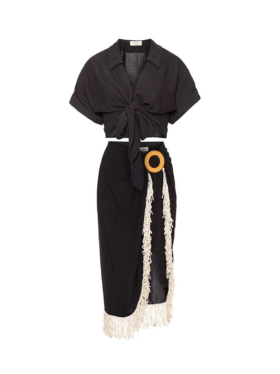 Malibu Skirt Black Rope