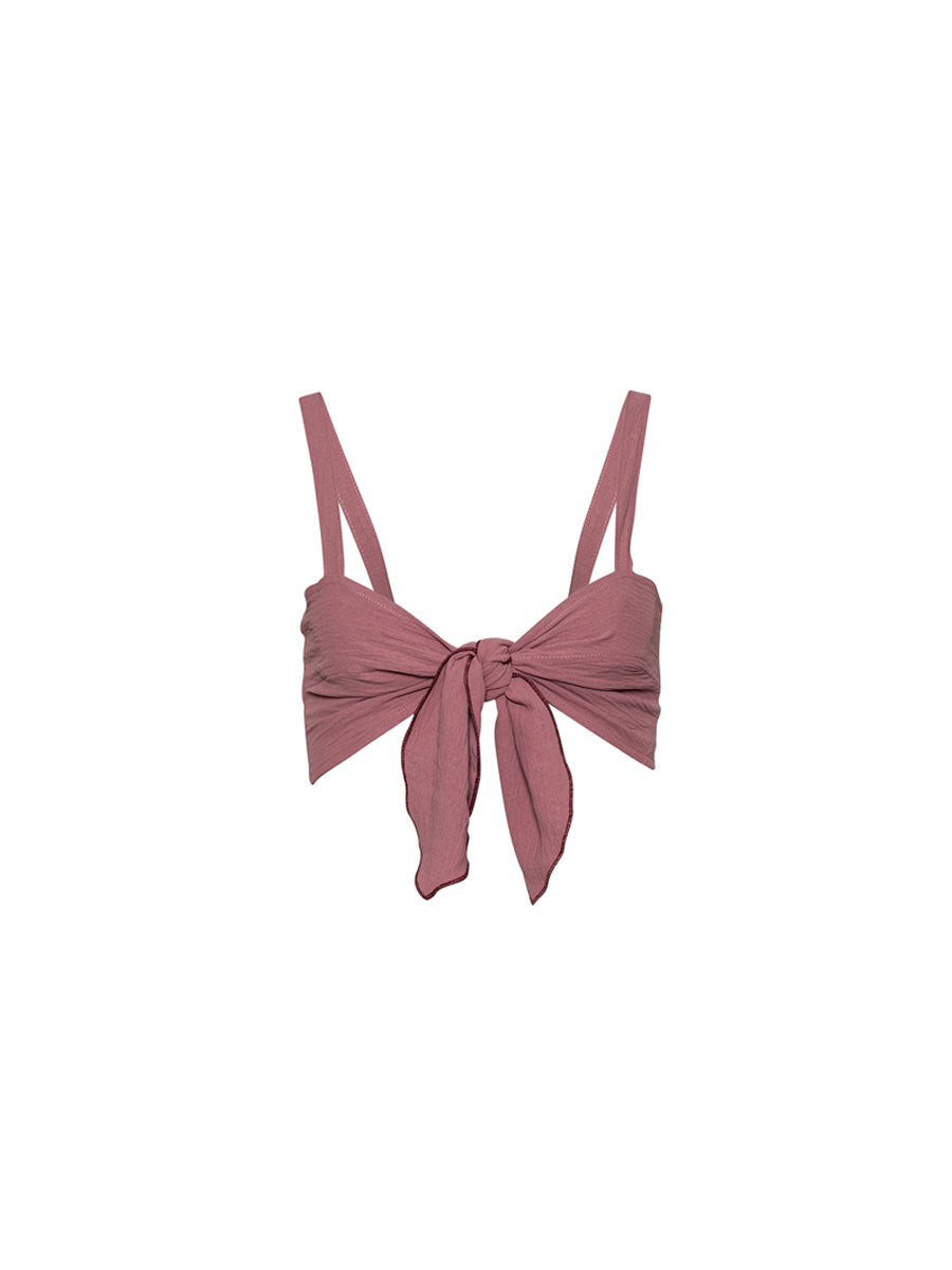 Sol Knot Top Dusty Pink