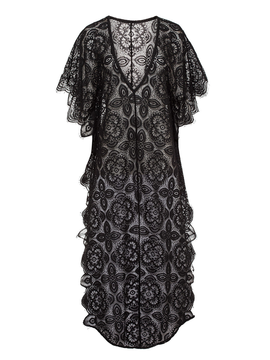 Robe White Lace - Nika Resorts Collection  nikasresort