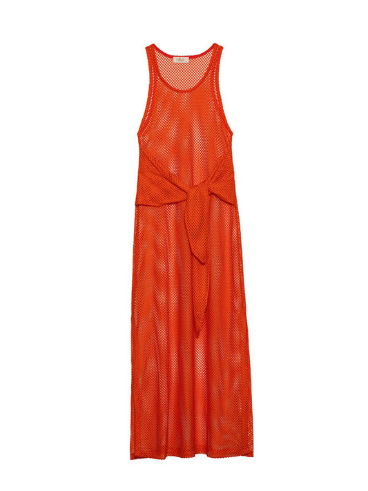 Barbados Mesh Dress Orange