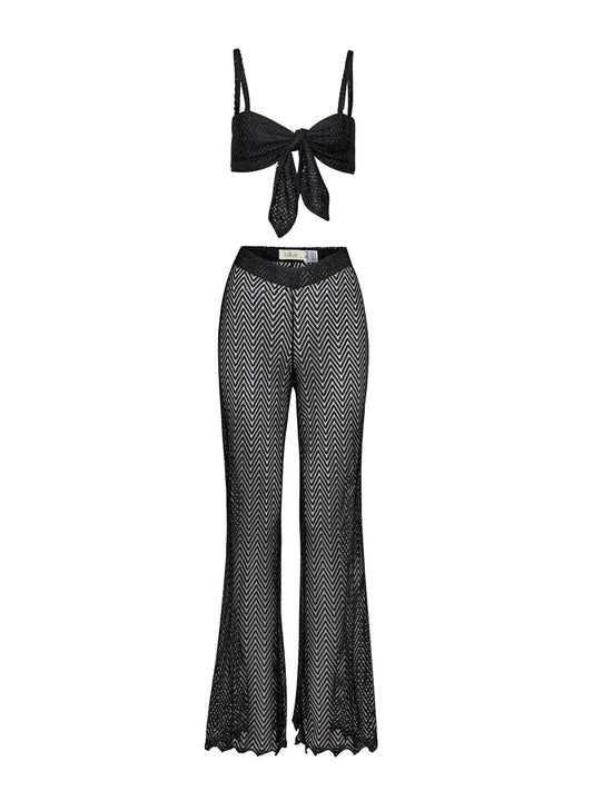 Bielle Pants Black Knit