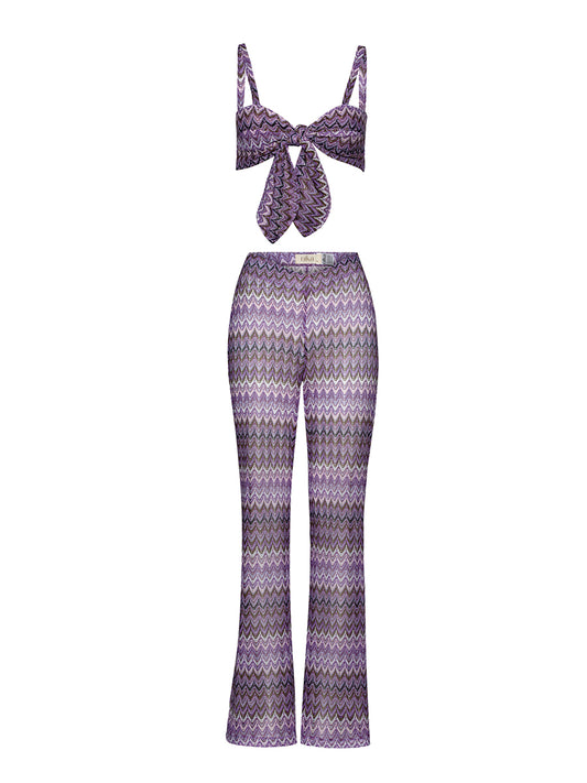 Bielle Pants Purple Knit