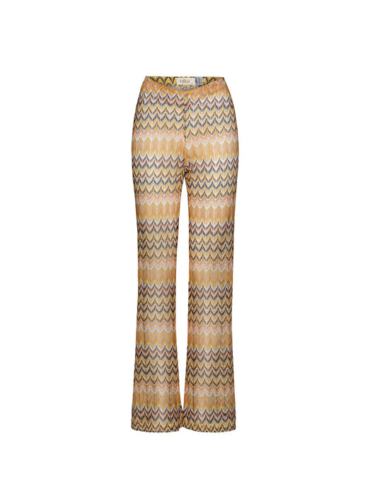 Bielle Pants Fuchsia Yellow Knit